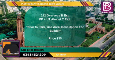 Residential Plot for Sale in Bahria Town, Lahore - (BP-81142)