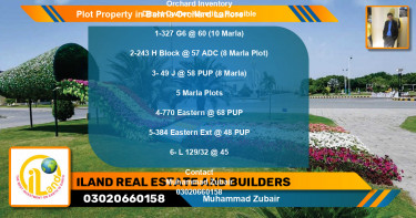 Residential Plot for Sale in Bahria Orchard, Lahore - (BP-81171)