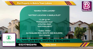Residential Plot for Sale in Bahria Town, Lahore - (BP-81215)