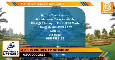 Residential Plot for Sale in Bahria Town, Lahore - (BP-81232)