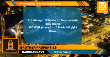 Residential Plot for Sale in Bahria Town, Lahore - (BP-81274)