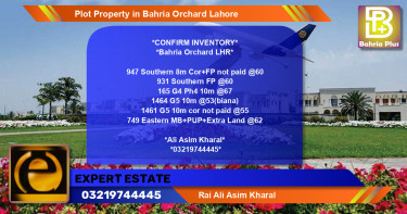 Residential Plot for Sale in Bahria Orchard, Lahore - (BP-81307)