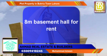 Residential Plot for Sale in Bahria Town, Lahore - (BP-81322)
