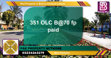 Residential Plot for Sale in Bahria Orchard, Lahore - (BP-81332)