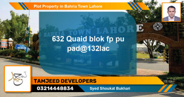 Residential Plot for Sale in Bahria Town, Lahore - (BP-81334)
