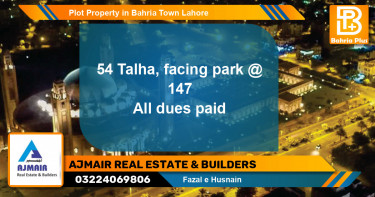 Residential Plot for Sale in Bahria Town, Lahore - (BP-81355)