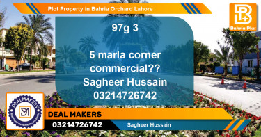 Commercial Plot for Sale in Bahria Orchard, Lahore - (BP-81416)