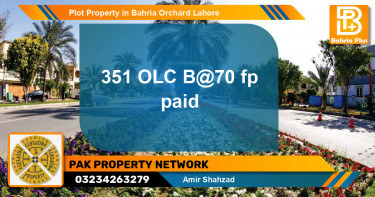 Residential Plot for Sale in Bahria Orchard, Lahore - (BP-81419)