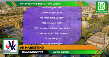 Residential Plot for Sale in Bahria Town, Lahore - (BP-81422)