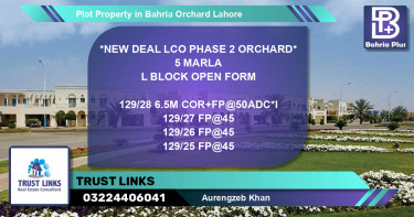 Residential Plot for Sale in Bahria Orchard, Lahore - (BP-81436)