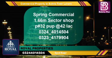 Commercial Property for Sale in Bahria Town, Lahore - (BP-81438)