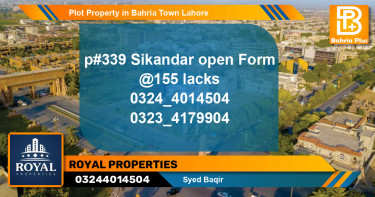 Residential Plot for Sale in Bahria Town, Lahore - (BP-81441)