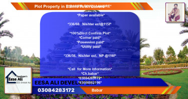 Residential Plot for Sale in Bahria Town, Lahore - (BP-81452)