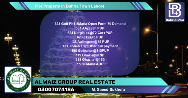 Residential Plot for Sale in Bahria Town, Lahore - (BP-81463)