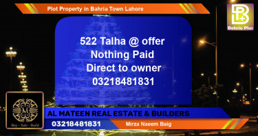 Residential Plot for Sale in Bahria Town, Lahore - (BP-81518)