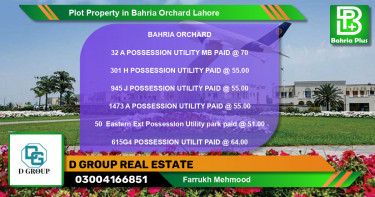 Residential Plot for Sale in Bahria Orchard, Lahore - (BP-81523)