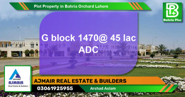 Residential Plot for Sale in Bahria Orchard, Lahore - (BP-81572)