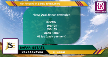 Residential Plot for Sale in Bahria Town, Lahore - (BP-81581)