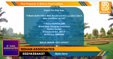 Residential Plot for Sale in Bahria Town, Lahore - (BP-81594)