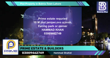 Residential Plot for Sale in Bahria Town, Lahore - (BP-81595)