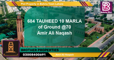 Residential Plot for Sale in Bahria Town, Lahore - (BP-81607)