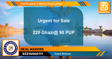 Residential Plot for Sale in Bahria Town, Lahore - (BP-81648)