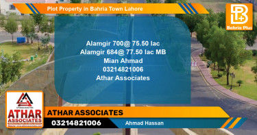 Residential Plot for Sale in Bahria Town, Lahore - (BP-81669)