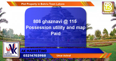 Residential Plot for Sale in Bahria Town, Lahore - (BP-81680)