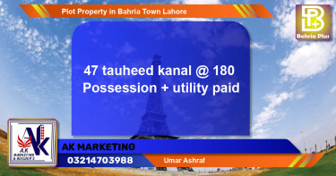 Residential Plot for Sale in Bahria Town, Lahore - (BP-81683)