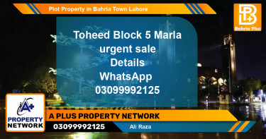 Residential Plot for Sale in Bahria Town, Lahore - (BP-81725)