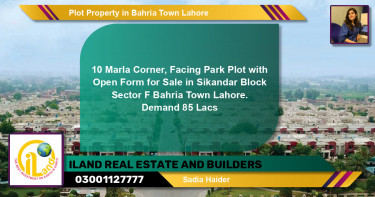 Residential Plot for Sale in Bahria Town, Lahore - (BP-81730)