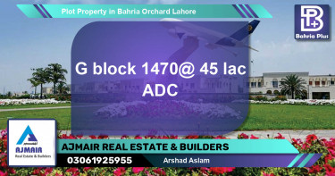Residential Plot for Sale in Bahria Orchard, Lahore - (BP-81733)
