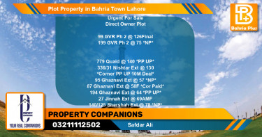 Residential Plot for Sale in Bahria Town, Lahore - (BP-81734)