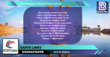 Residential Plot for Sale in Bahria Town, Lahore - (BP-81742)