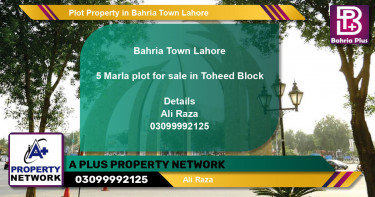 Residential Plot for Sale in Bahria Town, Lahore - (BP-81746)