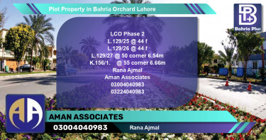 Residential Plot for Sale in Bahria Orchard, Lahore - (BP-81776)