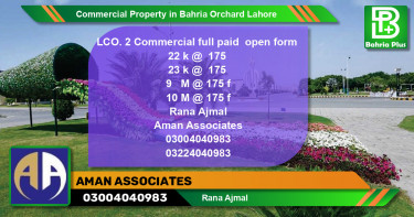 Commercial Property for Sale in Bahria Orchard, Lahore - (BP-81777)