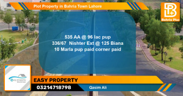Residential Plot for Sale in Bahria Town, Lahore - (BP-81779)