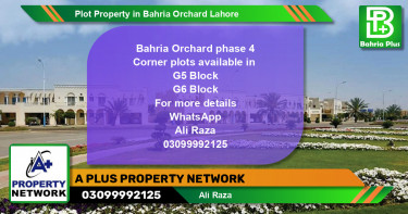 Residential Plot for Sale in Bahria Orchard, Lahore - (BP-81799)