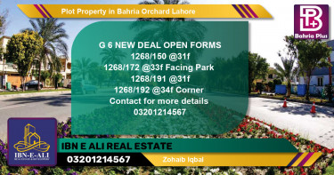 Residential Plot for Sale in Bahria Orchard, Lahore - (BP-81807)