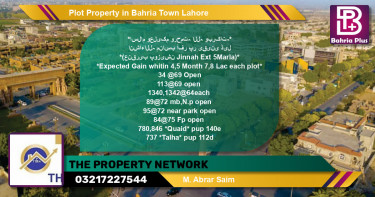 Residential Plot for Sale in Bahria Town, Lahore - (BP-81823)