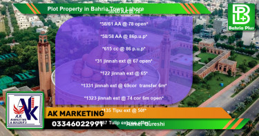 Residential Plot for Sale in Bahria Town, Lahore - (BP-81834)