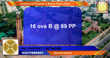 Commercial Property for Sale in Bahria Town, Lahore - (BP-81835)
