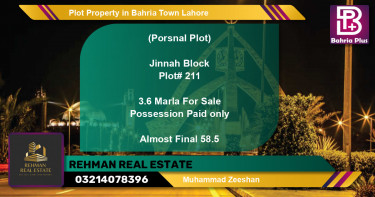 Residential Plot for Sale in Bahria Town, Lahore - (BP-81842)