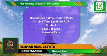 Residential Plot for Sale in Bahria Town, Lahore - (BP-81849)