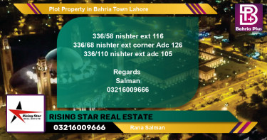 Residential Plot for Sale in Bahria Town, Lahore - (BP-81858)