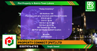 Residential Plot for Sale in Bahria Town, Lahore - (BP-81888)