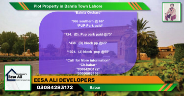 Residential Plot for Sale in Bahria Town, Lahore - (BP-81895)