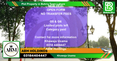 Residential Plot for Sale in Bahria Town, Lahore - (BP-81899)