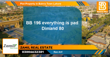 Residential Plot for Sale in Bahria Town, Lahore - (BP-81955)